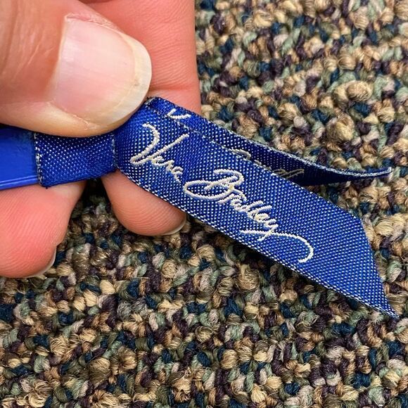 Vera bradley blue geometric pattern pocket wallet bag - Picture 5 of 6